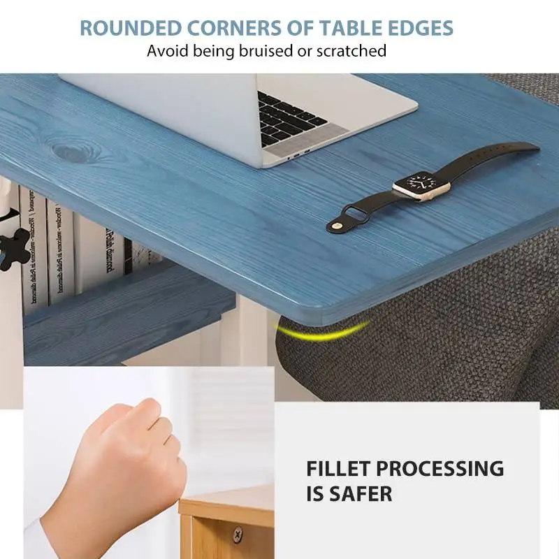

Removable Table with Wheel Bed Table Computer Stand Laptop Desk Notebook Desk Studying Desk Sofa Breakfast Tray Picnic Tabl