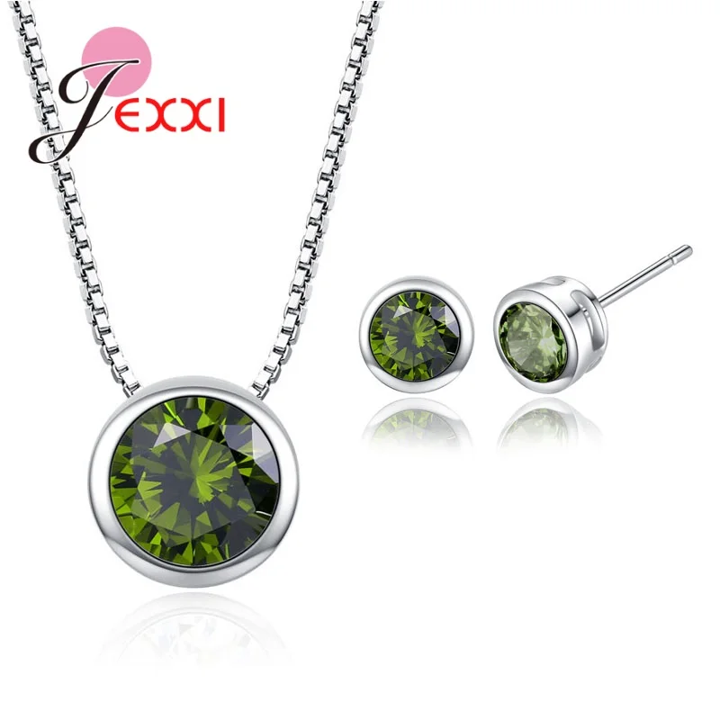 Высококачественные ювелирные наборы для женщин аксессуары Свадебный кулон CZ