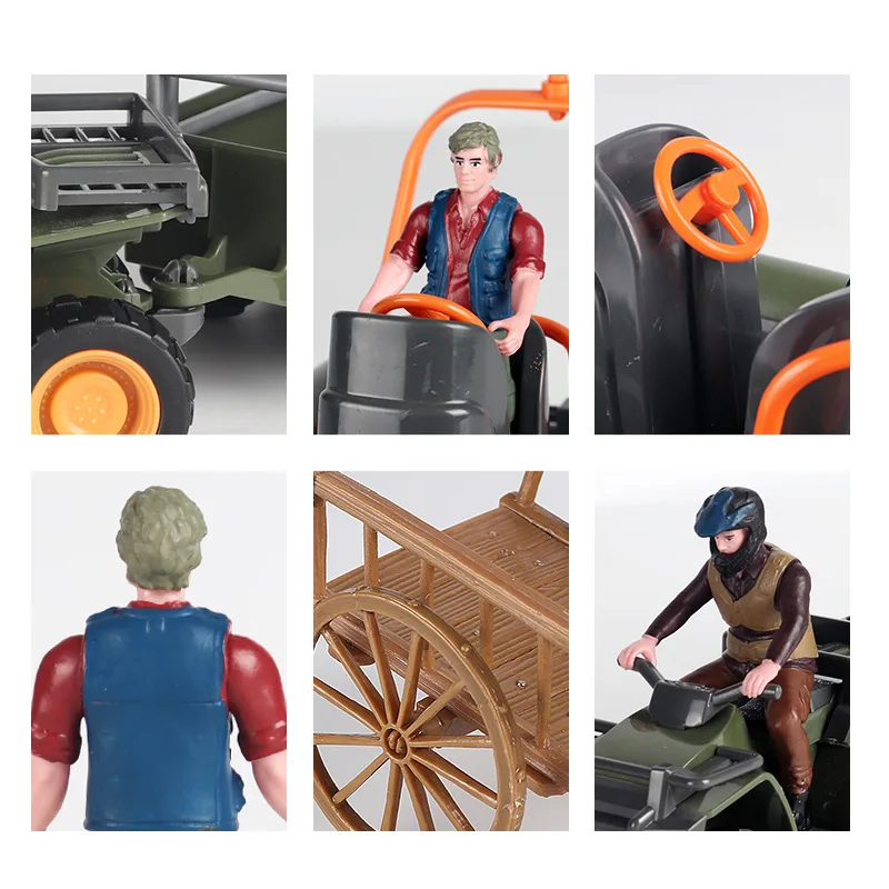 Simulation Farm Animals House Car Action Poultry Figures Horseman Horse Model Early educational toys for children Christmas gift |