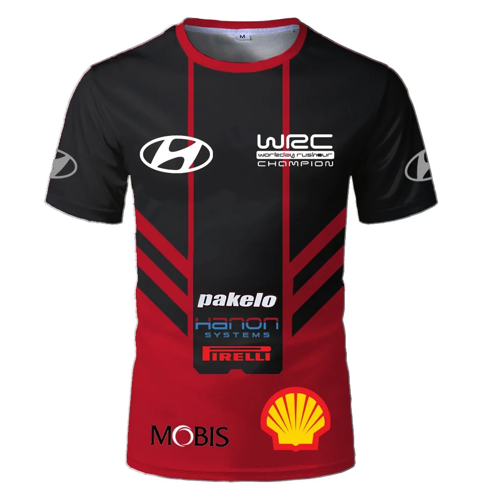 

Men's Rally Racing T-shirt Summer Sleeve O-Neck Sports T-shirt Tee Breathable Leisure Outdoor Fashion Short Sleeve Tee