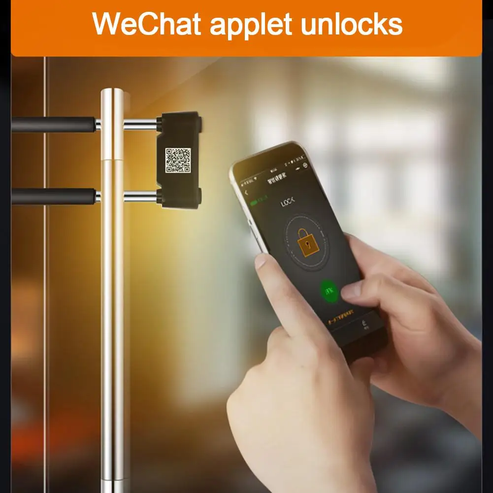 Bluetooth Smart U-lock Anti-theft Glass Door Fingerprint APP Lock For Motorcycle Electric Car Bicycle Office | Автомобили и