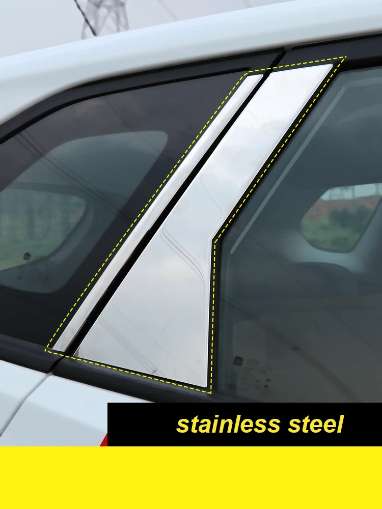 

Lsrtw2017 хромированная накладка на окно автомобиля из нержавеющей стали для Chevrolet Trax Tracker Opel Mokka 2019 2020 2021 аксессуары для автомобиля