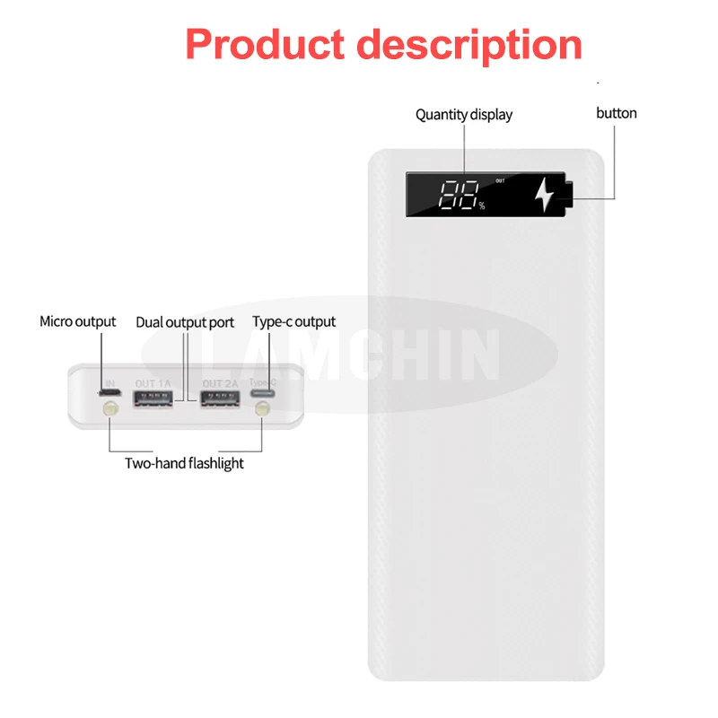 5 в двойной USB 8*18650 Внешний аккумулятор с дисплеем высокой емкости 18650 USB зарядное устройство DIY чехол для IPhone samsung huawei