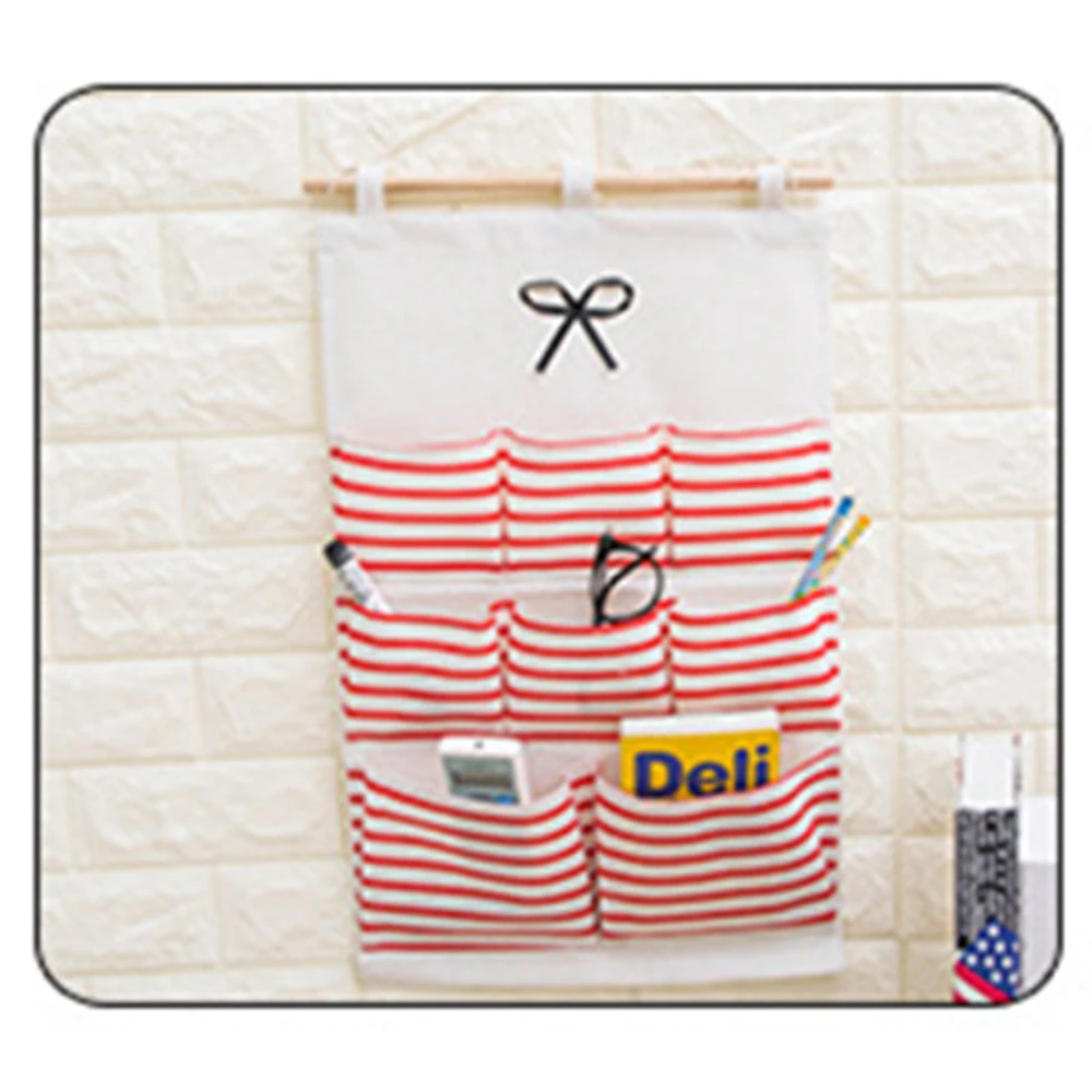 Из хлопка и льна с органайзер ящики для хранения 6/8 сетки настенный мешок нижнее