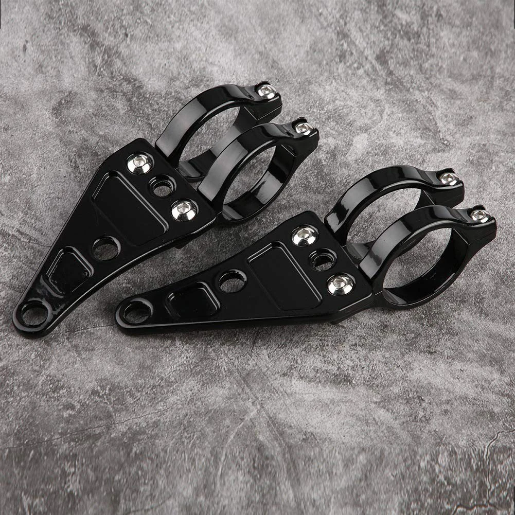 

2pcs Headlight Mount Bracket Clamps Head Lamp Holder Fork For Motorcycle Accessories Motorsiklet Aksesuarlari