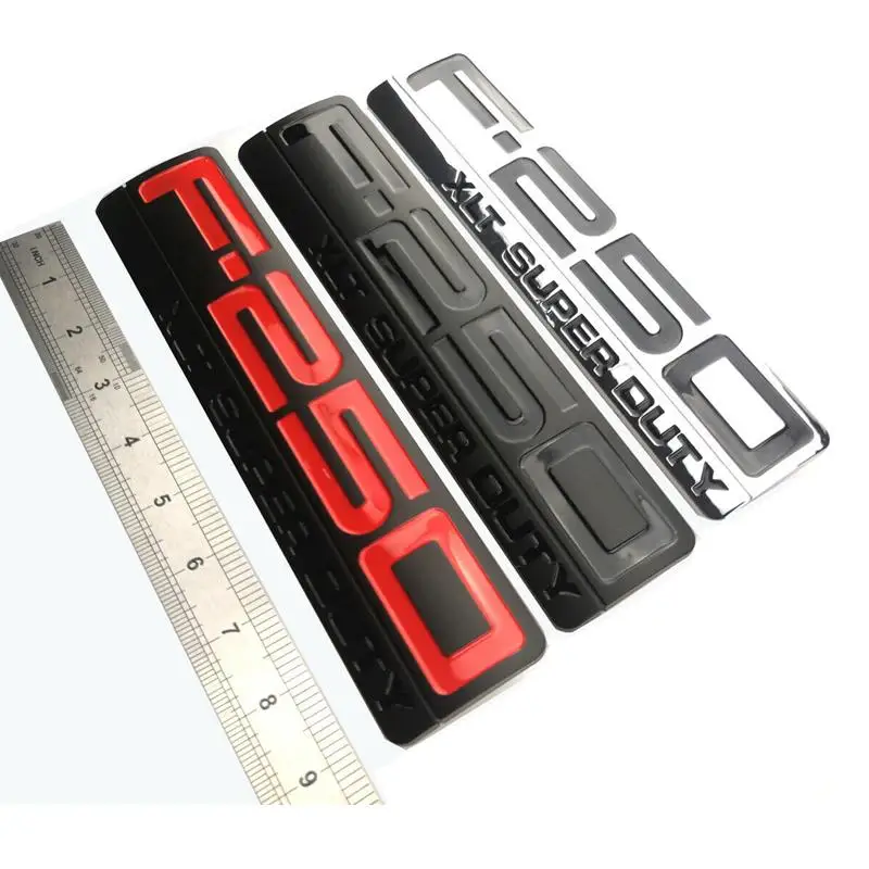 

ABS Plastic Trunk Fend Side F-250XLT F250 XLT F250XLT Super Duty Emblem Badge Sticker Logo