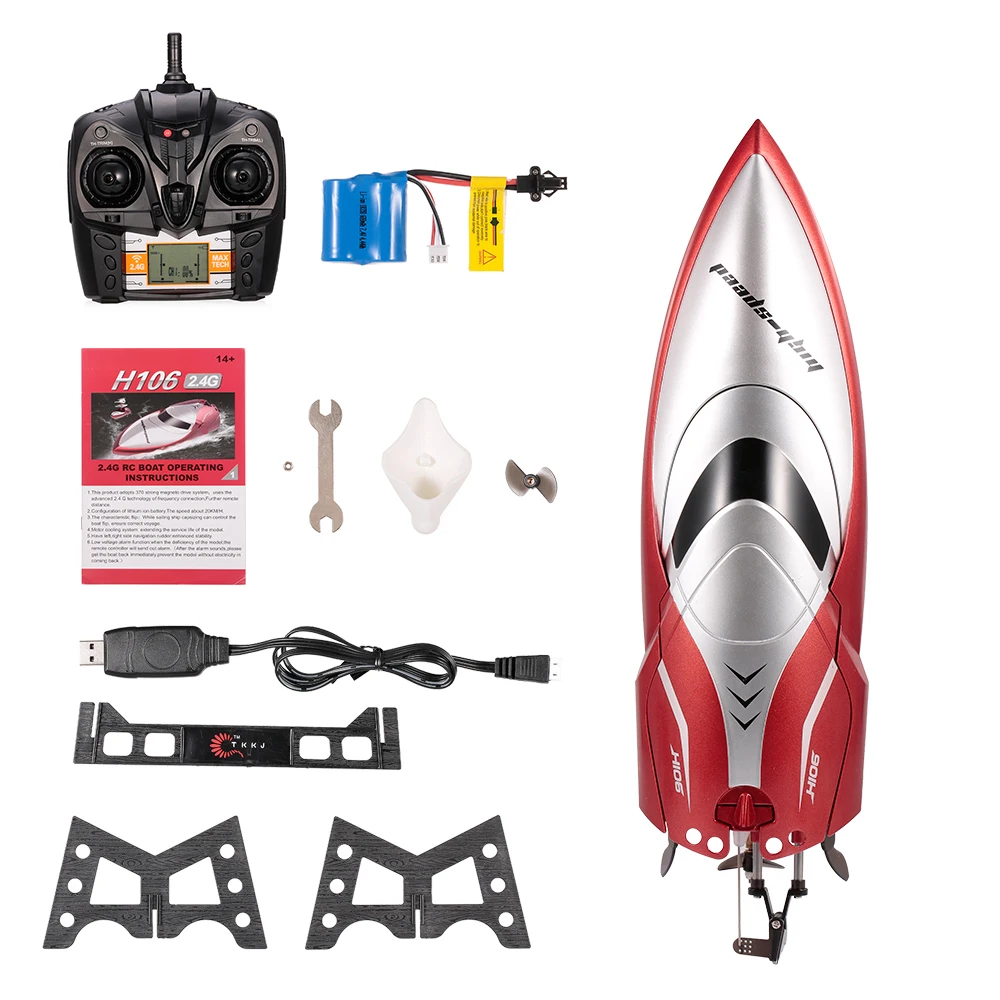 Skytech H106 RC лодки высокоскоростной пульт дистанционного управления электрическая лодка Rc Корабль игрушки загрузки 180 градусов флип скорость лодка Barco Rc гоночная лодка