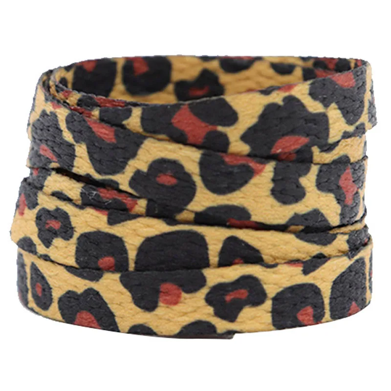 Cordon Classic Leopard Shoelaces Flat Lace for Shoes Jumpman 3 3s Basketball Shoestrings Shoe Accessories Women's sports shoes
