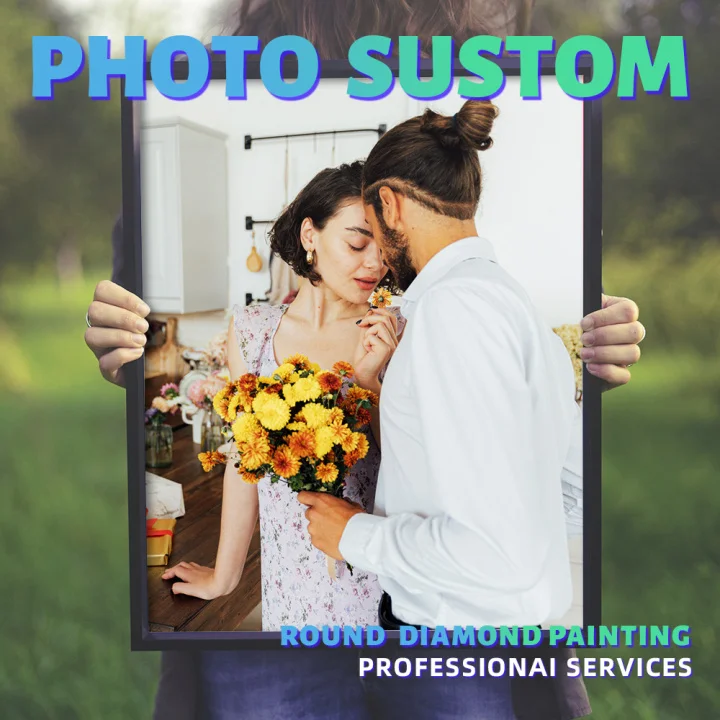 

5D DIY Diamond Painting Photo Custom Mosaic Picture Family Wedding Decoration Gift Festival Decoration Home Decoration