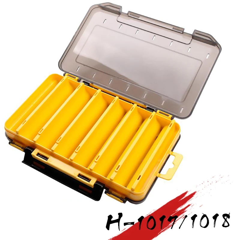 Коробка для рыболовных приманок снастей двухсторонняя коробка хранения крючков