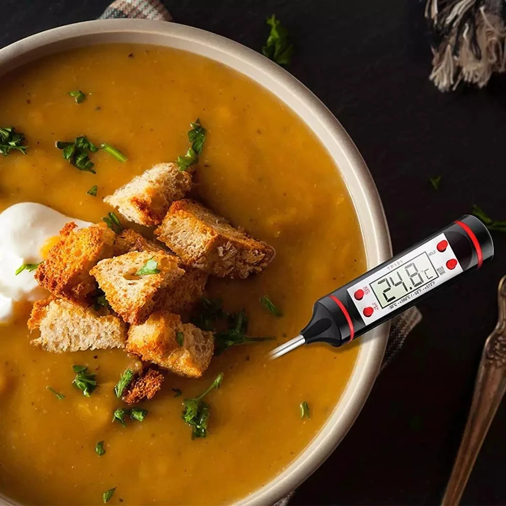 

Food Plug-in Digital Thermometer Solid Liquid Thermometer for Test the Temperature of Vegetables and Meat