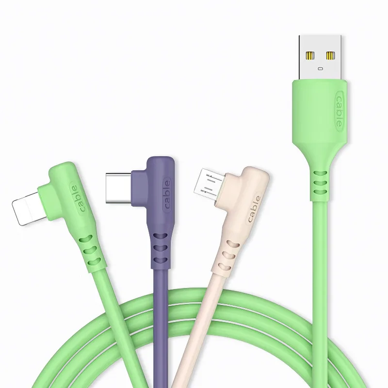 3 в 1 силиконовый кабель Micro USB Type C 8pin для iPhone 11 Xr 8X7 6 6S Plus iOS 10 9 8 Samsung Nokia кабели