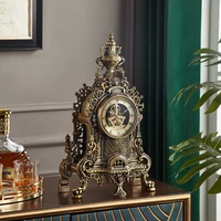 european luxury retro table clock living room office vintage desk clock antique clocks home decoration american table watch
