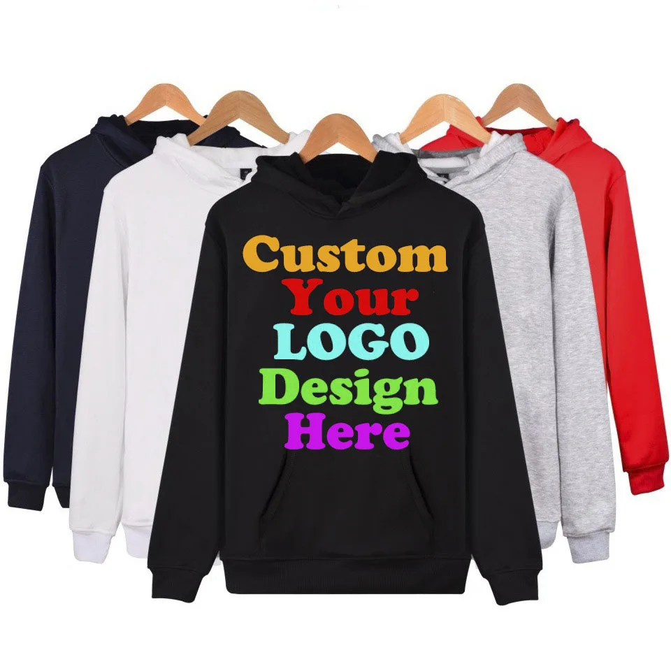 

Custom Hoodies Add Your Text Sweatshirt Customized Long Sleeve High Quality Heavy Weight Soft Fleece Tops Hoody