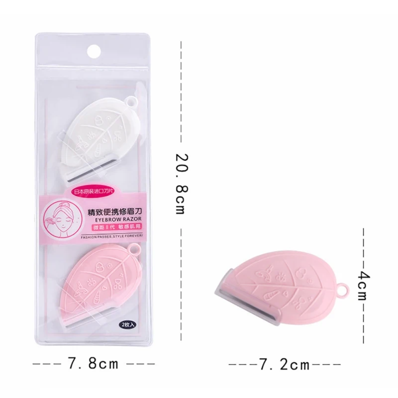2 шт./компл. портативный триммер для бровей лезвие Набор сменная Бритва удаления