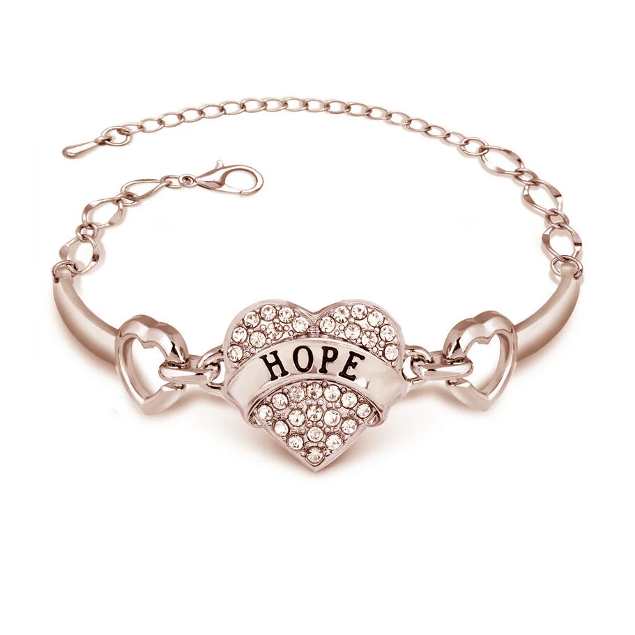 2019 Luxury Rhinestone Mom Sister Daughter Heart Bracelet Fashion Hope Best Friends Bracelets For Women Girls Family Gift | Украшения и