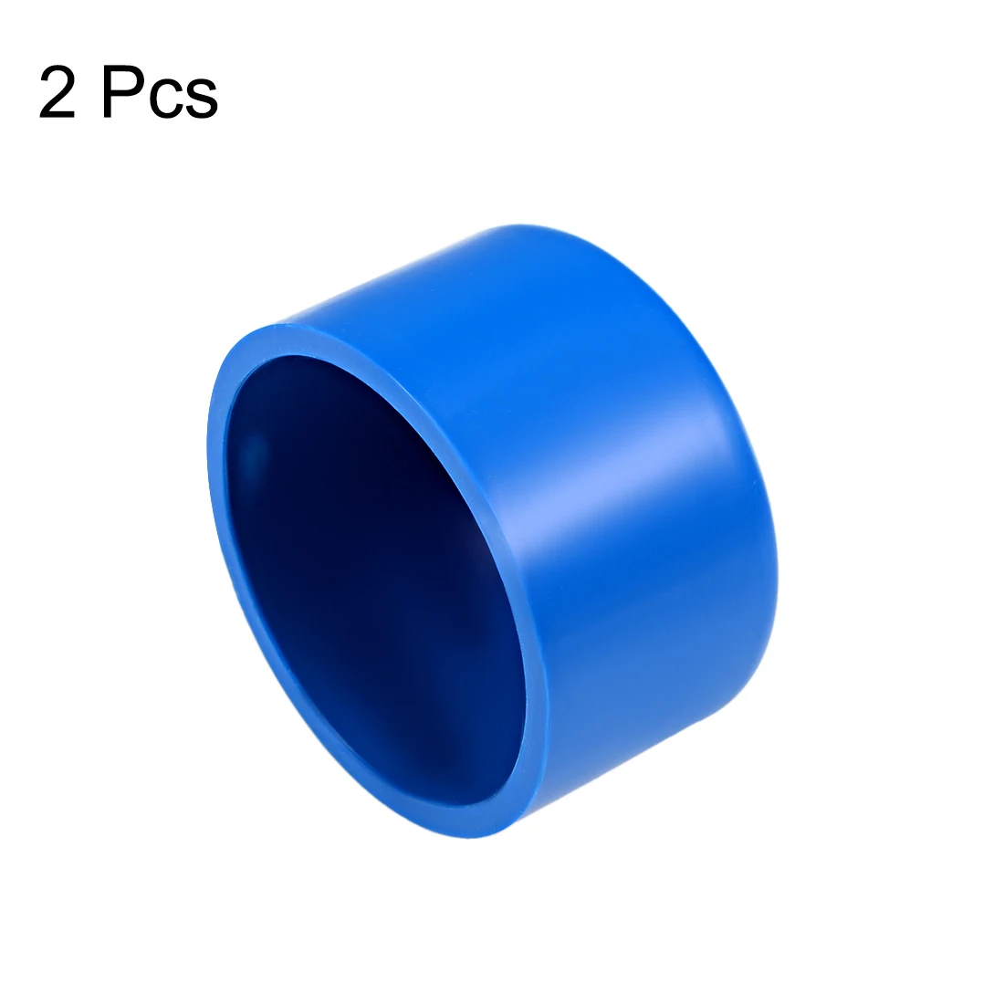 

uxcell 50mm PVC Pipe Cap Fitting, Slip End Caps DWV(Drain Waste Vent) Blue 2Pcs