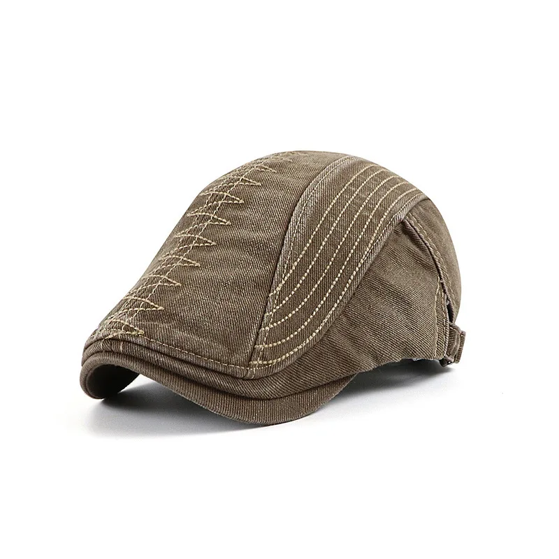 High Quality Cap Men Visor Hat Winter Autumn Warm Flat Caps Vintage Man Boinas Gatsby Hats Winter Sun Hat