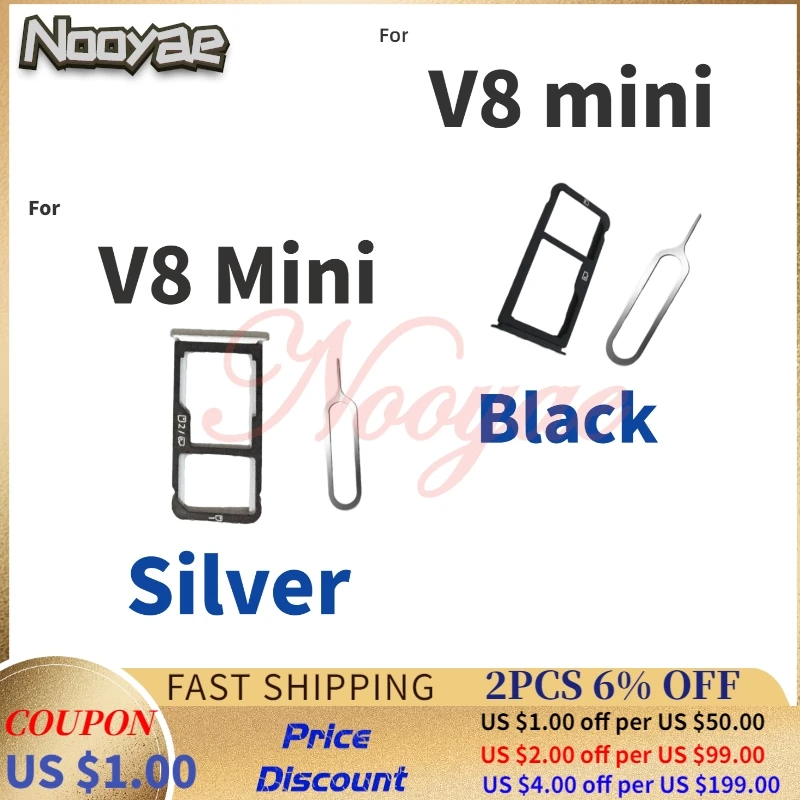 Черный/Золотой/Серебряный/синий для ZTE Blade v8 mini V0850 держатель SIM-карты слот Micro SD