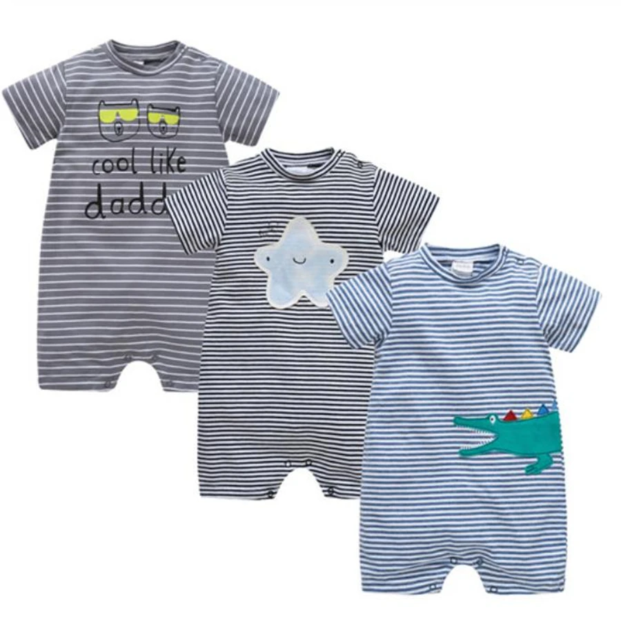Baby Kids Boys Rompers Cartoon Striped Infant Jumpsuit Ropa Bebe De Bubble Tutu Dress Outfit Newborn Clothes Lovely |