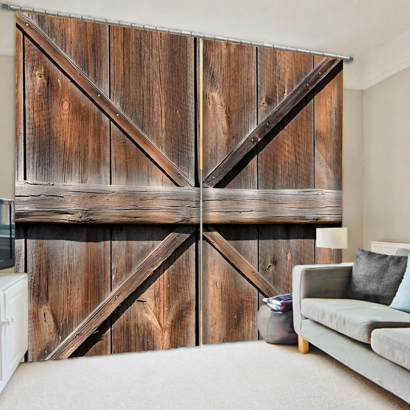 2020 деревянные двери в ретро-винтажные домики комнатные шторы большие оконные