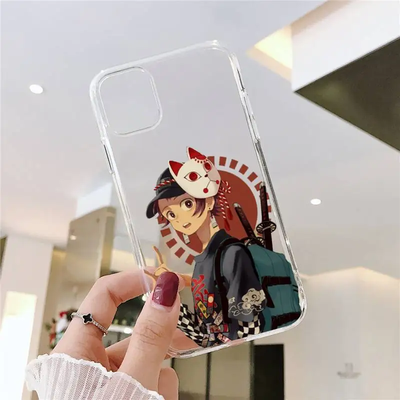 

Demon Slayer Kimetsu No Yaiba Phone Case Transparent soft For iphone 5 5s 5c se 6 6s 7 8 11 12 plus mini x xs xr pro max