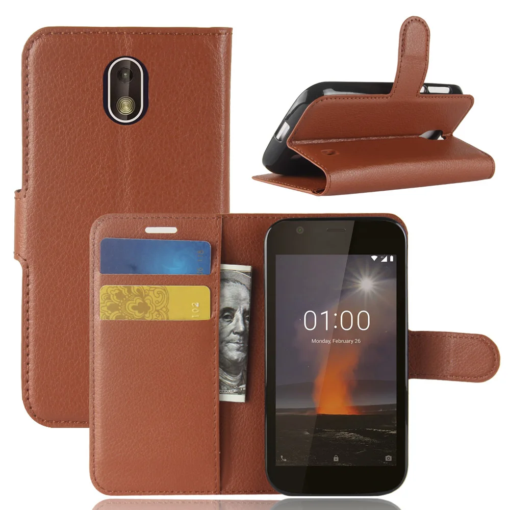 

Wallet Cover Card Holder Phone Case for Nokia 1 Plus Pu Leather Cover Case Protective Case for Nokia 1.3