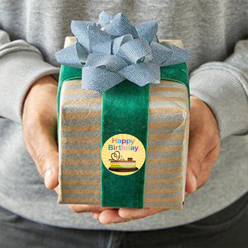 

500pcs Cute Happy Birthday Stickers Birthday Tag Sealing Label Kids Toys Gift Festival Birthday Party Decorations Labels