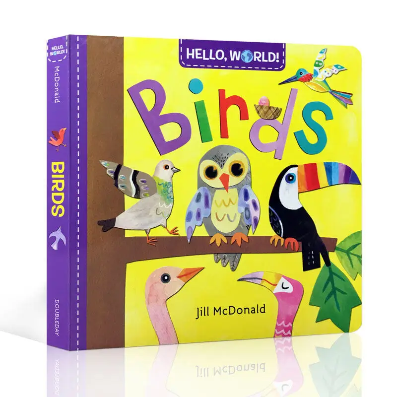 

Original Children Popular Books Hello World Birds Board Book Colouring English Activity Story Book for Kids