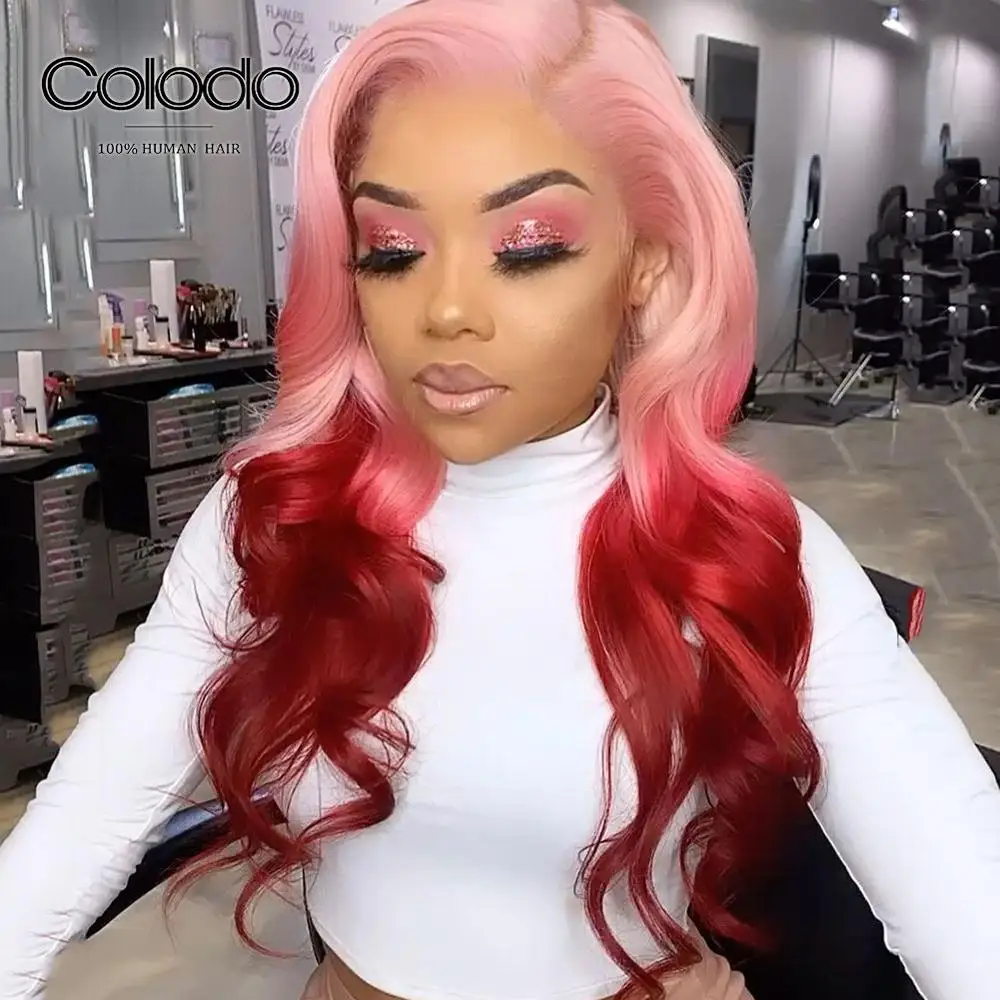 Женский парик из натуральных волос с эффектом омбре|Парик на кружеве| |