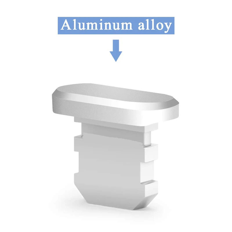 Противопылевая заглушка из алюминиевого материала зарядный порт для iPhone Xs Max XR X 8