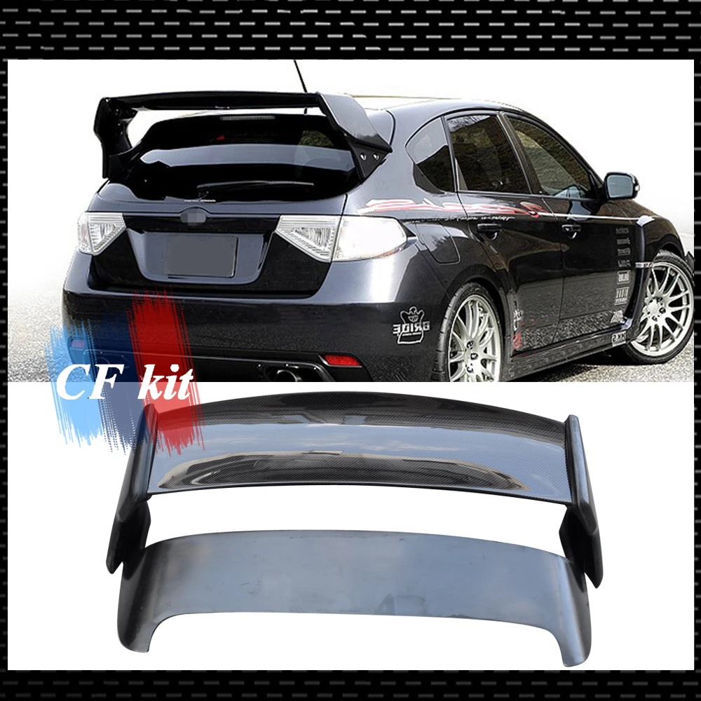 Настоящее углеродное волокно + FRP спойлер крыло для Subaru IMPREZA 2001 2008 задний багажник