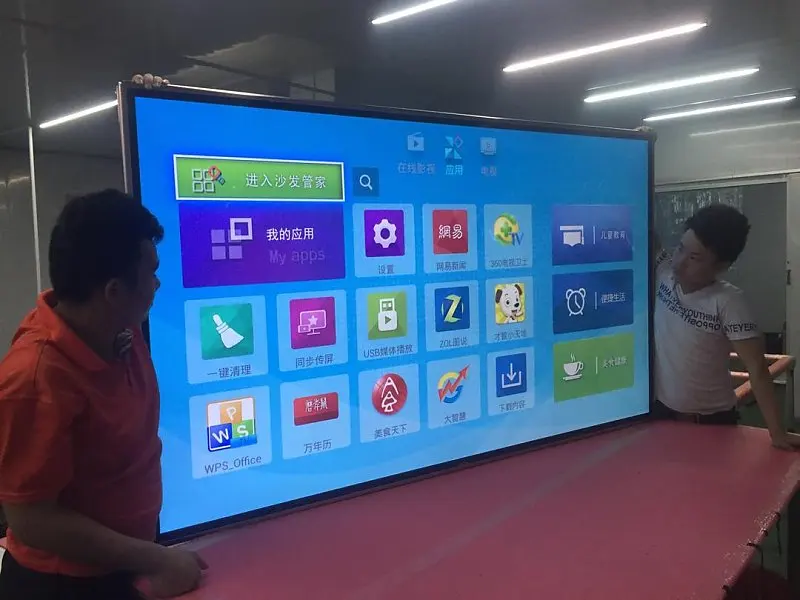 На рост 80 90 100 ''дюймов Смарт Android ЖК дисплей 4K Wi Fi IP ТВ DVB T2 led