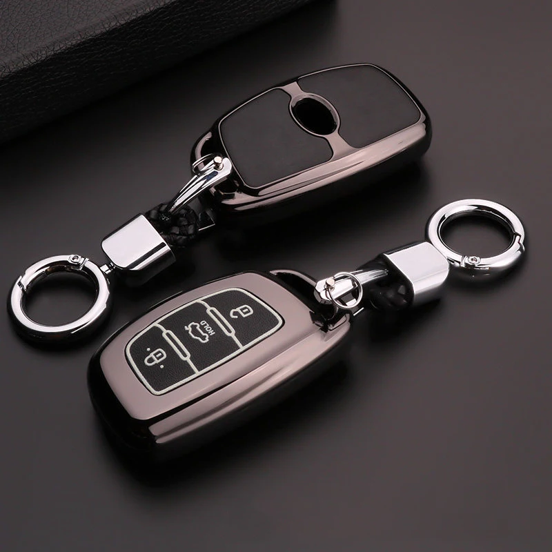 Чехол для автомобильного ключа с подсветкой из цинкового сплава и пультом