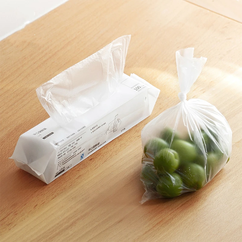 

Refrigerator fresh-keeping bag clear transparent PE flat poly bags for food packaging storing