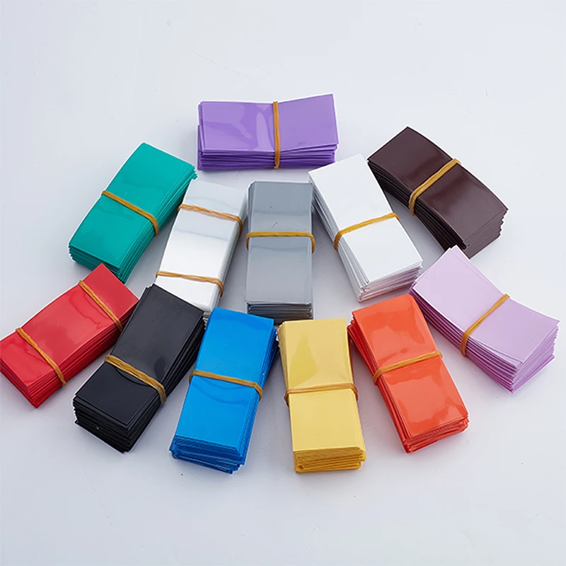 

100pcs/lot 18650 shrink film battery package sleeve PVC heat shrinkable sleeve outer skin packaging sleeve