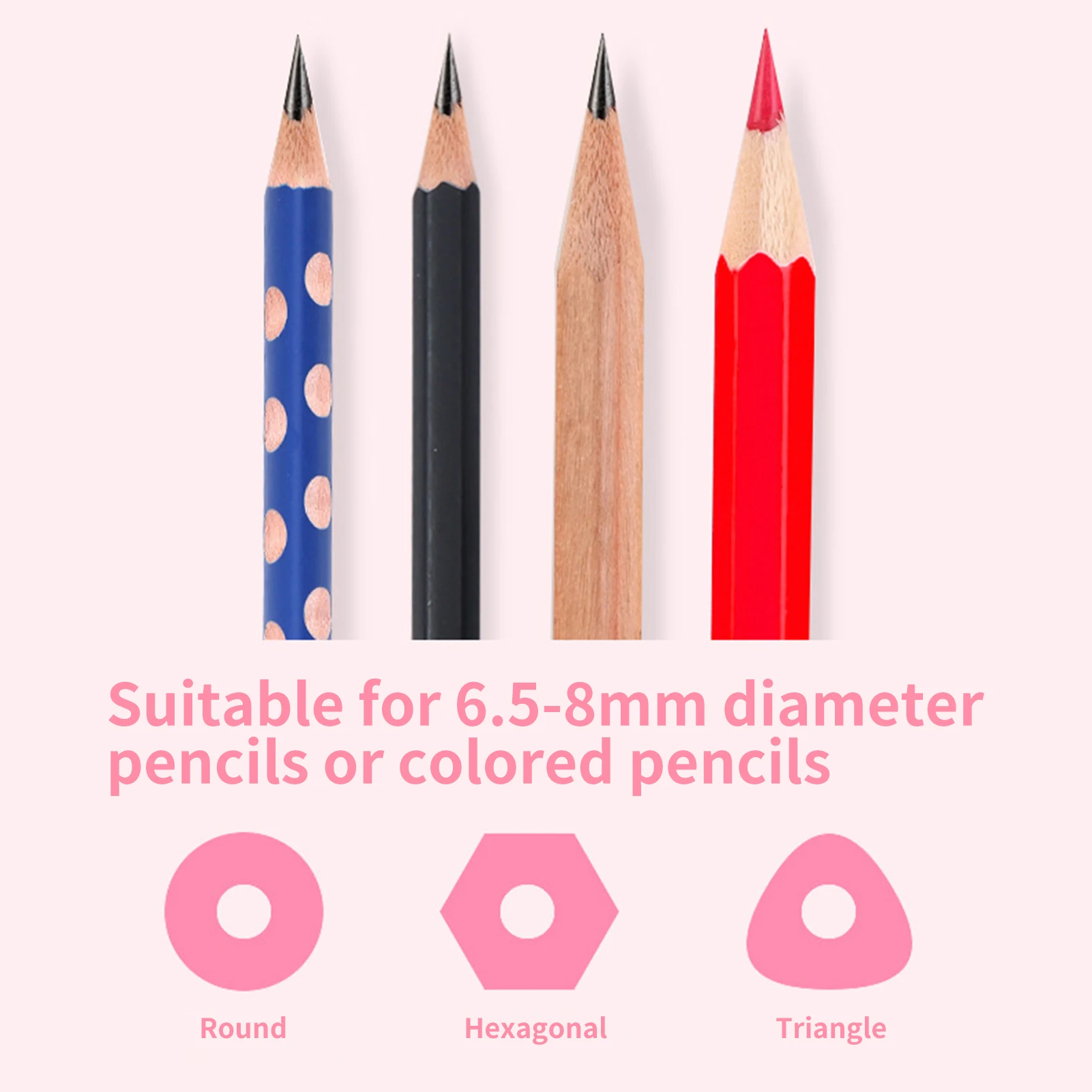 

Portable Cartoon Electric Pencil Sharpener USB Cable or Battery Operated Fast Sharpern Safety Use for 6.5-8mm Colored Pencils