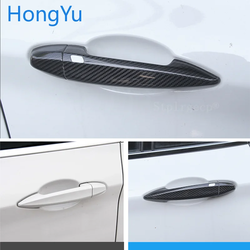 Накладки на дверную ручку для BMW из углеродного волокна|Наклейки автомобиль| |