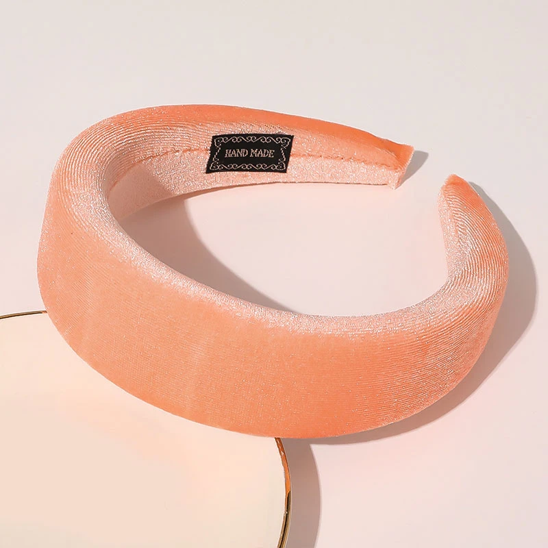 

Fashion Padded Headbands Wide Bezel Hairbands Thick Velvet Hair Hoop Girls Sponge Non-slip Hairband Hair Accessories Free Ship