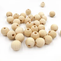 jewelry making diy crafts 6 20mm thread wood round beads loose spacer kids toys spacer beading bead baby nursing accessories toy