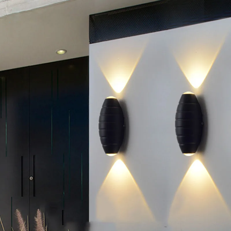 

LED Wall Light Waterproof IP65 indoor outdoor 2W 6W up and down Porch Garden Lights Modern Creative wall lights AC85 - 265V