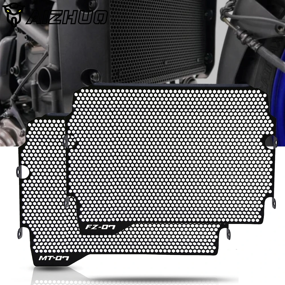 

Motorcycle Aluminum Radiator Guard Protector Grille Grill Cover Protection FOR YAMAHA MT-07 FZ-07 MT07 MT 07 2018 2019 2020 2021