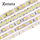 Гибкая светильник ная лента SMD5050 120 240 5054 для декора, 12 В постоянного тока, 5 м, 60 светодиодовм, 2835 светодиодовм, 5630 светодиодовм