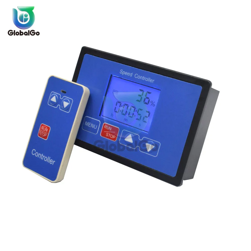 ЖК-дисплей Smart Digital Дисплей 0 ~ 100% Тахометр Регулируемый 30A ШИМ контроллер скорости