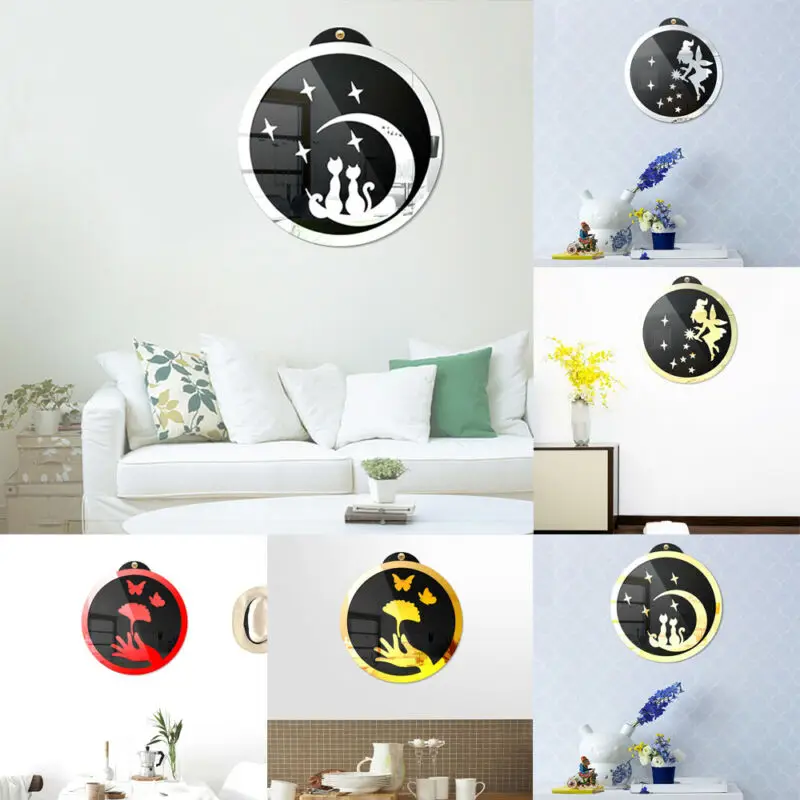 Зеркальная настенная 3d-наклейка с изображением цветов | Дом и сад