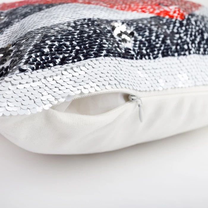 Pillowcase Ethel &quotHeart&quot 40 × cm decorative with sequins velor polyethylene 100% Home and kitchen products Cushion Cover Textile Garden |