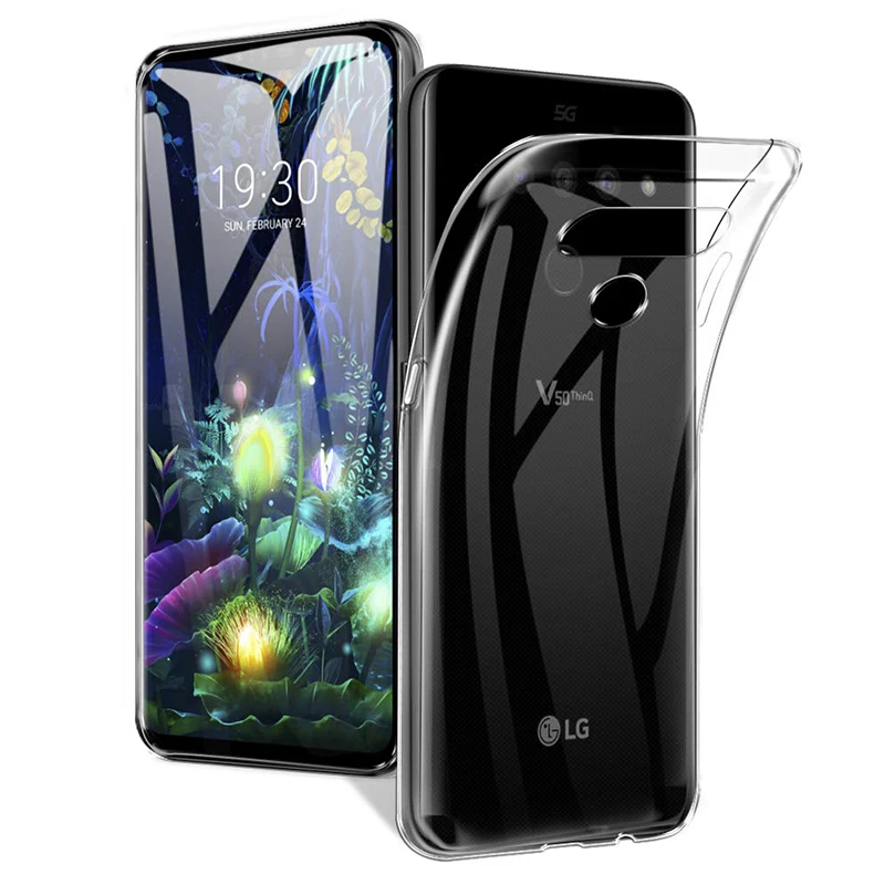 Прозрачный силиконовый мягкий ТПУ чехол для LG G8S Mini V40 V30 V20 V10 G7 G6 G5 G4S Q6 Q7 K4 K7 K8 K10 2017