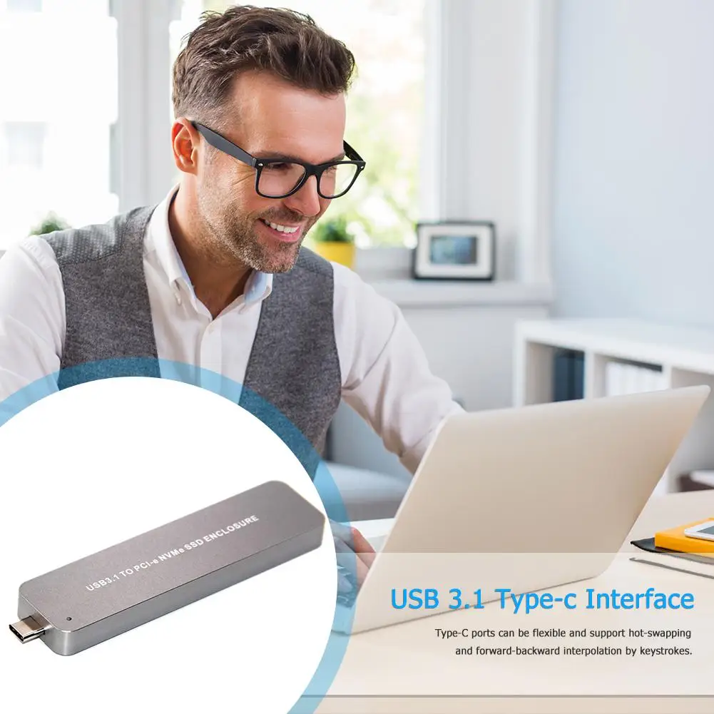 

M.2 Nvme SSD адаптер конвертера USB 3,1 Type-C корпус м-ключ твердотельный накопитель чехол с высокой скоростью передачи производительность