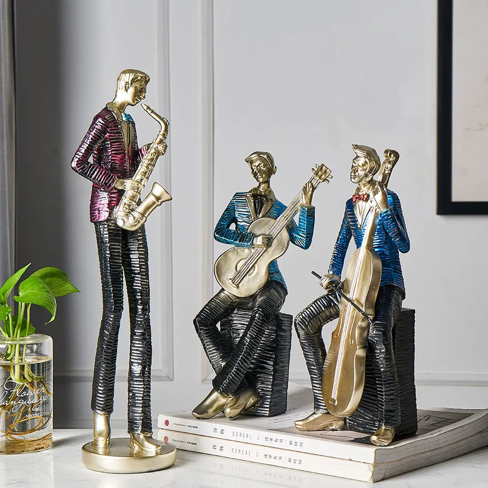 

FUNNY CHARACTERS MUSICIAN PENDANTS RESIN HOME DECORATION ACCESSORIES MODERN DESK BEDROOM DECORATION SMALL DECORATION GIFT