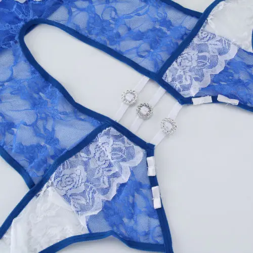 

New Sexy Lace Sexy Lingerie Suit Ladies Thong Summer Pajamas Hollow Love One-Piece Sexy Lingerie Clothing